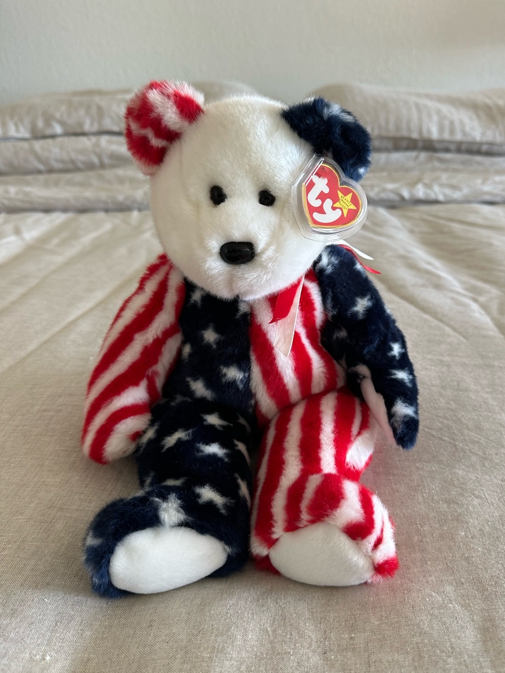 Spangle Bear Beanie Buddy Beanie Baby